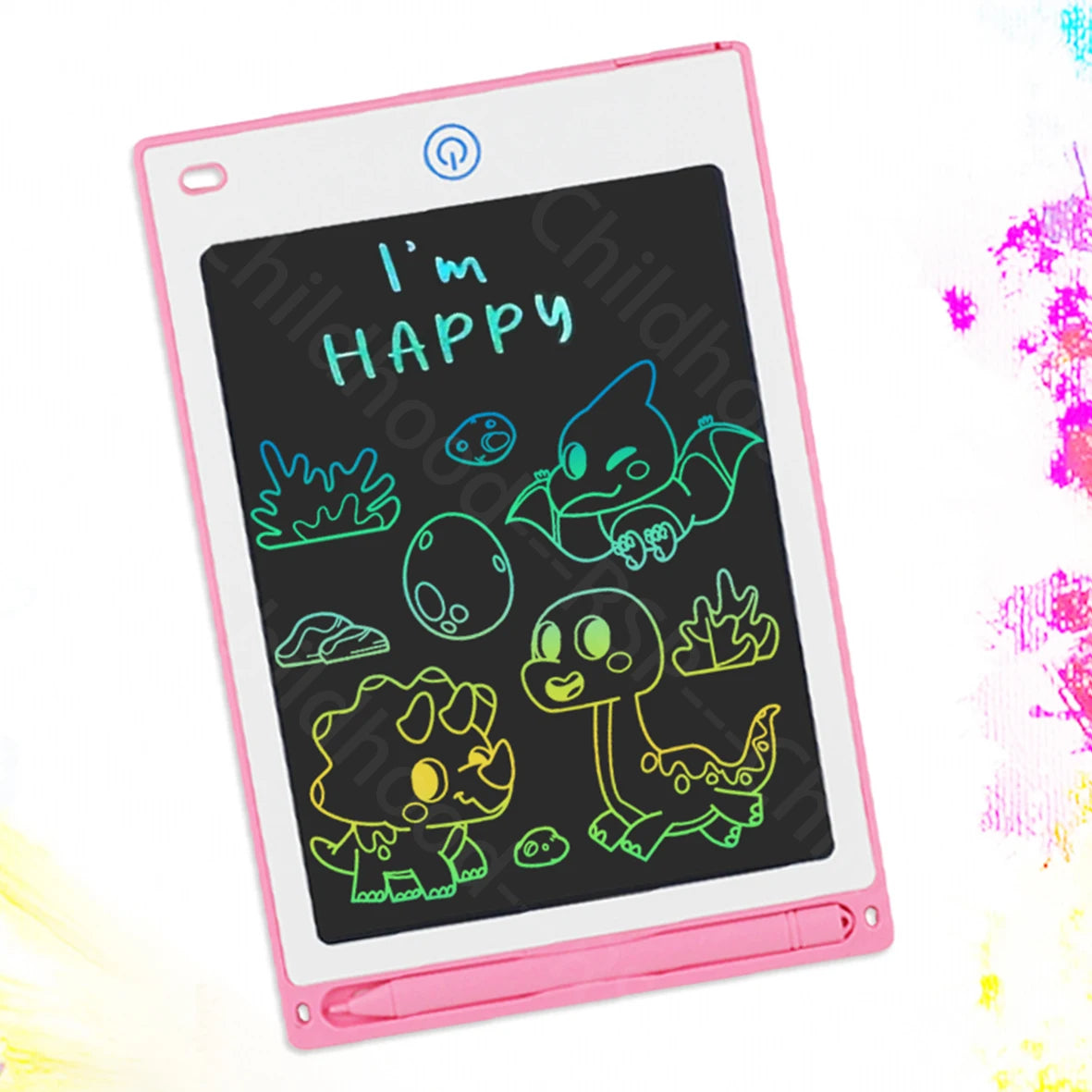 Variante blanc et rose de la tablette LCD